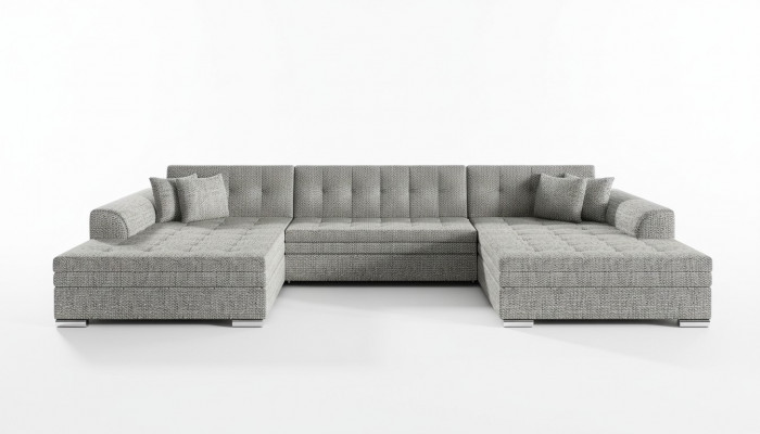 Ontwerp hoekbank slaapbank met bedfunctie bank van leer bekleding textiel banken nieuw 1070
