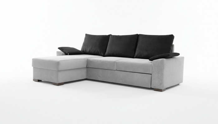 Ontwerp hoekbank slaapbank met bedfunctie bank lederen bekleding textielbanken.