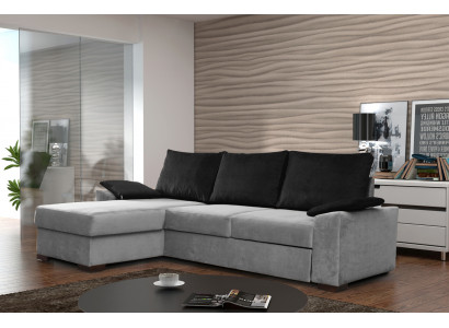 Ontwerp hoekbank slaapbank met bedfunctie bank lederen bekleding textielbanken.