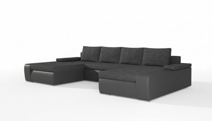 XXL Grote slaapbank Relax woonkamer hoekbank set Bekleding Bank Hoekbank