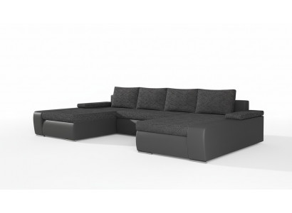 XXL Grote slaapbank Relax woonkamer hoekbank set Bekleding Bank Hoekbank