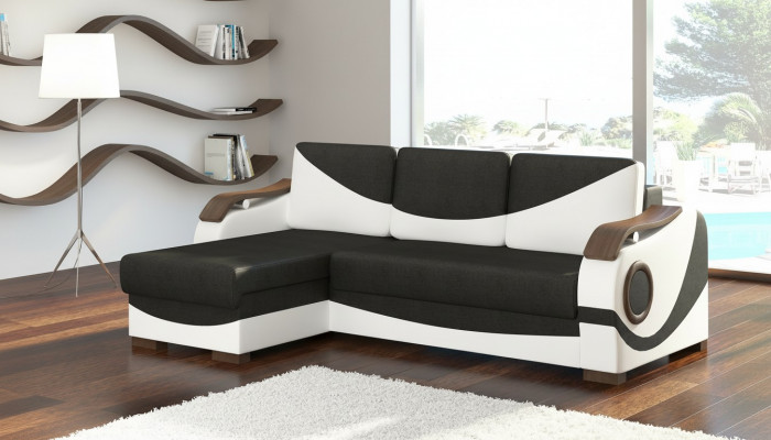 Bedfunctie Functionele slaapbank Hoekbank Textiel Stof Bankstel met bekleding