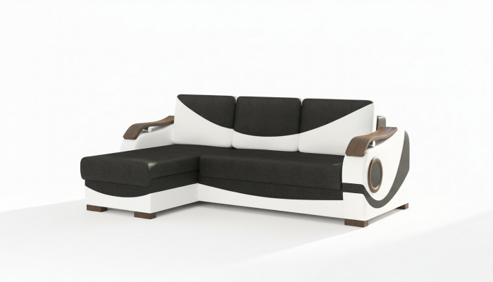 Bedfunctie Functionele slaapbank Hoekbank Textiel Stof Bankstel met bekleding