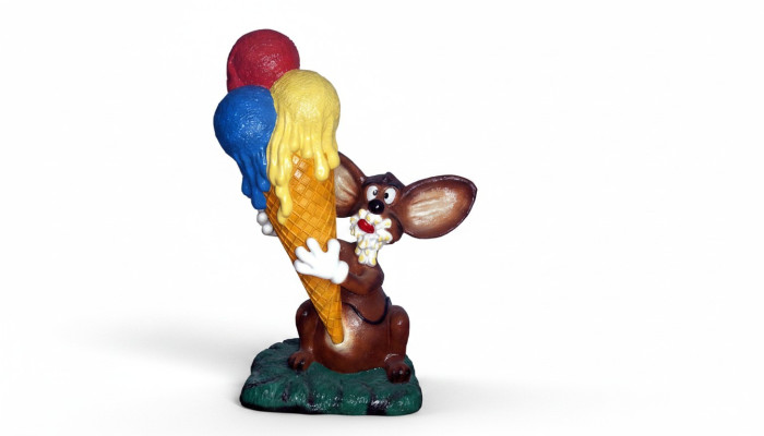 Ontwerp muis met ijssculptuur standbeeld sculptuur figuren beeldhouwwerken decoratie ijssalon