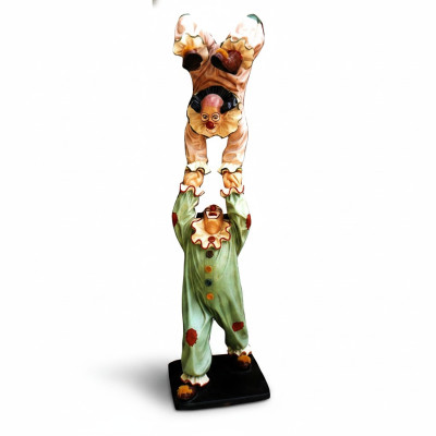 Ontwerp Clown-Acrobaat Figuur Standbeeld Sculptuur Figuren Sculpturen Decoratie 5020