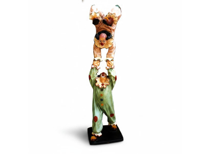 Ontwerp Clown-Acrobaat Figuur Standbeeld Sculptuur Figuren Sculpturen Decoratie 5020