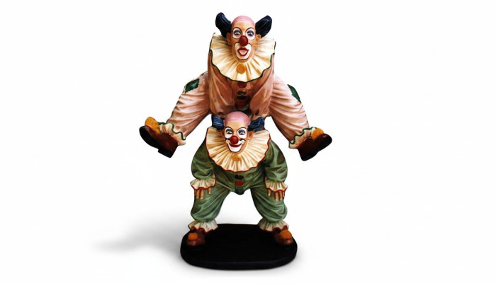 Ontwerp Clown-Acrobaat Figuur Standbeeld Sculptuur Figuren Sculpturen Decoratie 5021