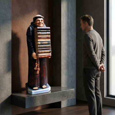 Ontwerp Monnik Figuur Standbeeld Sculptuur Figuren Beelden Decoratie Deco 5602 Nieuw