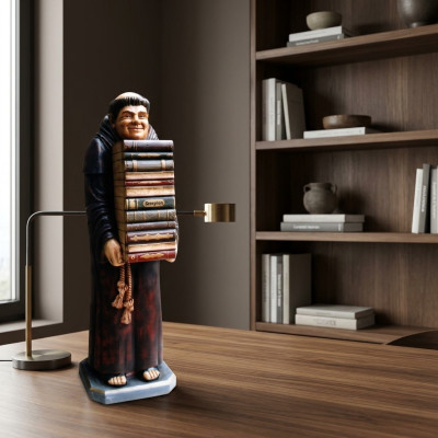 Ontwerp Monnik Figuur Standbeeld Sculptuur Figuren Beelden Decoratie Deco 5602 Nieuw