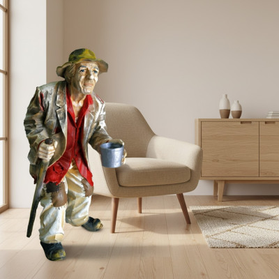Ontwerp Bedelaar Figuur Standbeeld Sculptuur Figuren Sculpturen Decoratie Deco 5623 Nieuw
