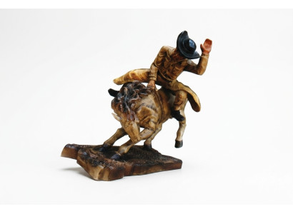 Ontwerp Cowboy Rodeo Paard Figuur Standbeeld Sculptuur Figuren Sculpturen Decoratie 5641