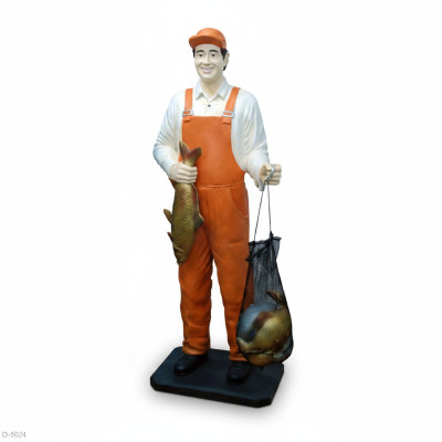 Ontwerp Fischer Figuur Standbeeld Sculptuur Figuren Sculpturen Decoratie Deco 5661 Nieuw