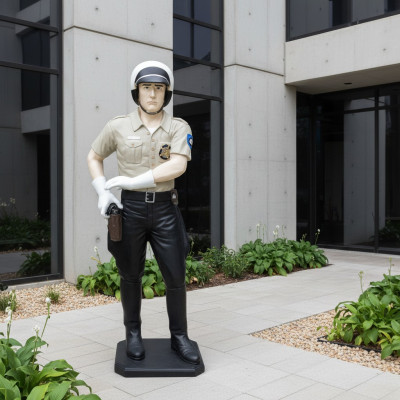 Ontwerp Politiefiguur Standbeeld Sculptuur Figuren Beeldhouwwerken Decoratie Deco 5682