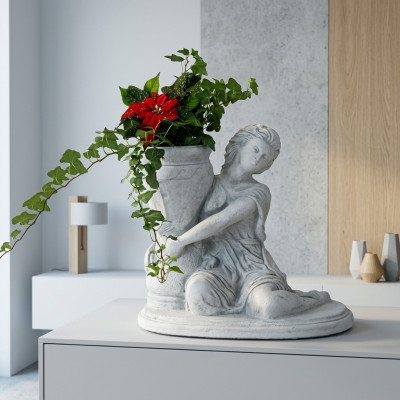 Bloempot plantenbak decoratie figuur bloempotten vazen natuur tuin
