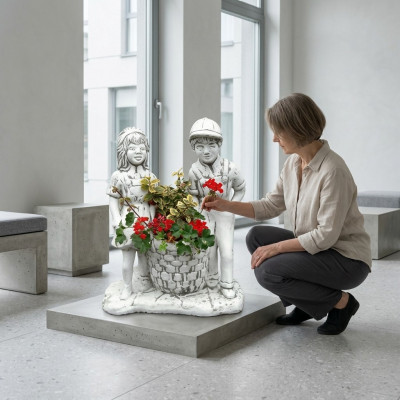Bloembak Natuur Plantenbak Decoratie Figuur Bloempotten Vaas Tuin