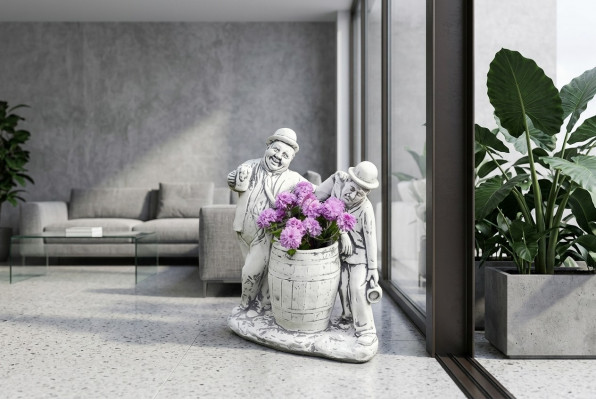 Charlie Chaplin Bloempot Plantenbak Decoratie Figuur Bloempotten