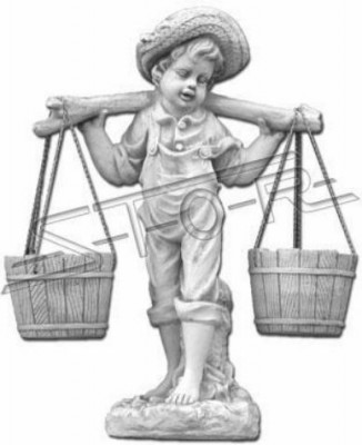 Figuur Wit Bloempot Plantenbak Decoratie Beeld Bloempotten Tuin