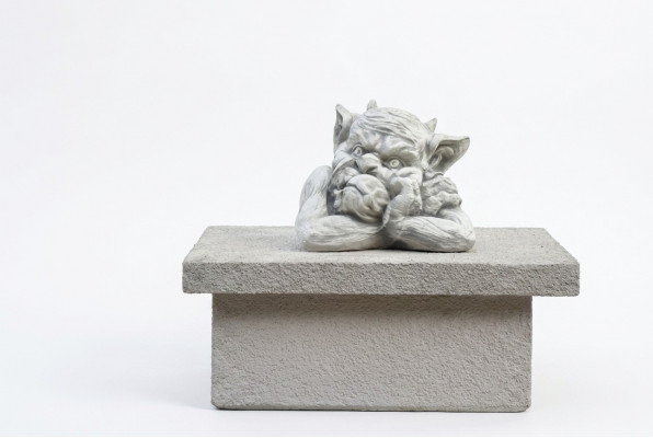 Trol 18cm sculptuur ontwerpfiguur standbeeld tuinfiguren beelden