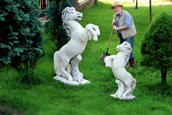 Tuindecoratie Paard Standbeeld Sculptuur Figuren Beeldhouwwerken Ontwerper