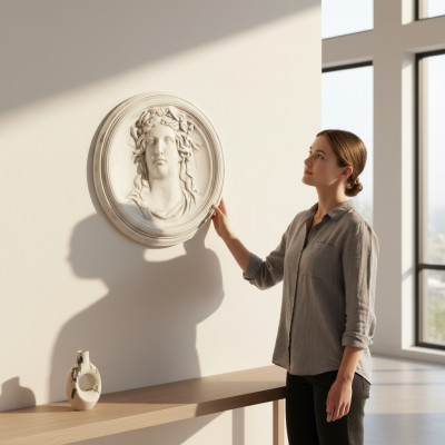 Wand Reliëf Tafel Foto's Beeld Antieke Stijl Romeins 3D Wanddecoratie.