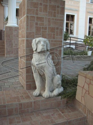 Tuindecoratie Hond Standbeeld Beeld Grijs Beeldhouwwerken Ontwerper