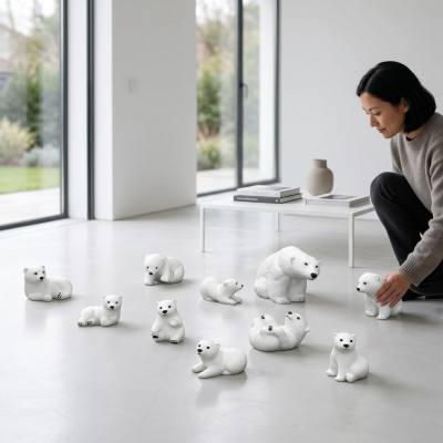 Tuindecoratie IJsbeer Standbeeld Sculptuur Figuren Beeldhouwwerken Ontwerper