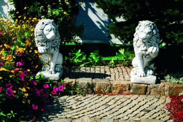 Tuindecoratie Leeuwenstandbeeld Sculptuur Figuren Sculpturen Natuurontwerper