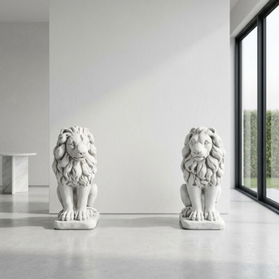 Tuindecoratie Leeuwenstandbeeld Sculptuur Figuren Natuurlijke Sculpturen Designer