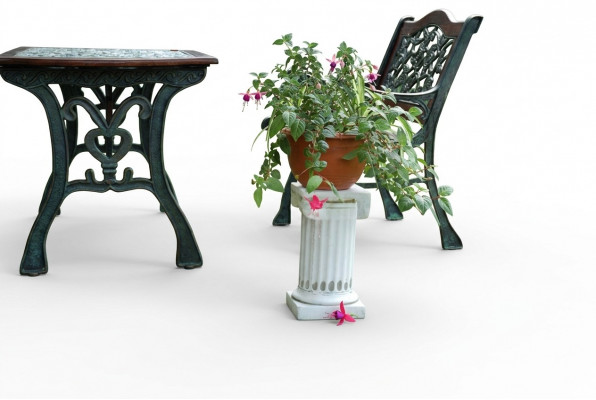 Bloemzuilstandaard tuin terrasdecoratie zuilen standbeeld