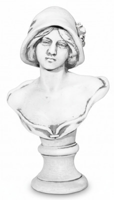 Buste Vrouw Antiek Stijl Oudheid 40cm Steen Figuur Sculptuur Sculpturen