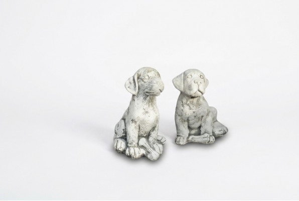 Tuindecoratie Hond Terras Steenfiguren Figuur Decoratie Standbeeld