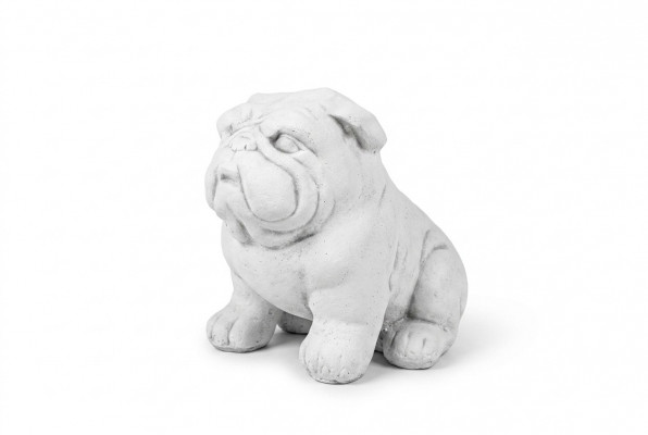Tuindecoratie Hond Terras Steen Figuren Decoratieve Figuur Wit Standbeeld