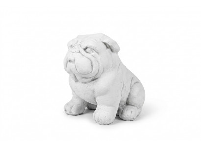 Tuindecoratie Hond Terras Steen Figuren Decoratieve Figuur Wit Standbeeld