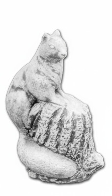 Tuindecoratie eekhoorn terras stenen beelden decoratie figuur standbeeld