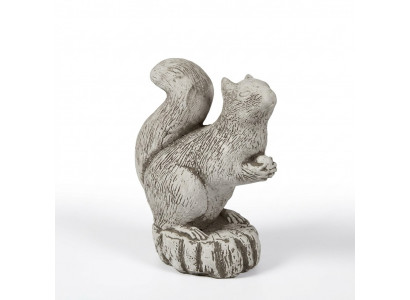 Tuindecoratie eekhoorn decoratie terras steen figuren figuur standbeeld