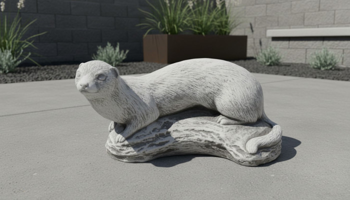Tuindecoratie Steenfiguren Witte figuur Natuur Standbeeld