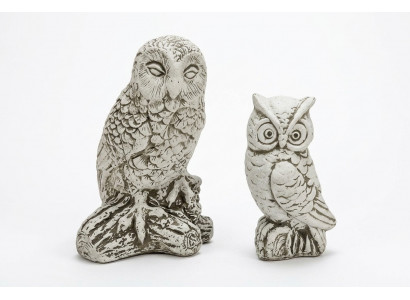 Tuindecoratie Uil Terras Steenfiguren Natuurlijk Figuur Decoratief Standbeeld
