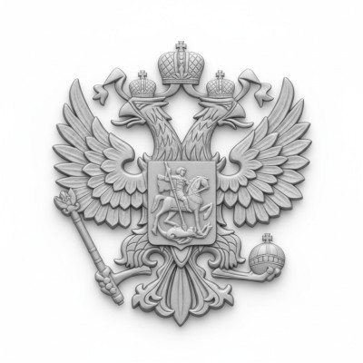 Reliëf Wand Afbeelding Afbeeldingen Rusland Rusland Wapenarend Hoofd Antiek