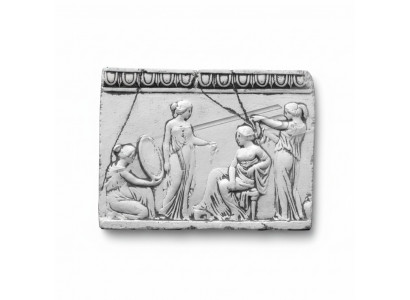 Relief Dames Antieke Kunst Wandreliëf Muurbeeld Beelden Steenplaat