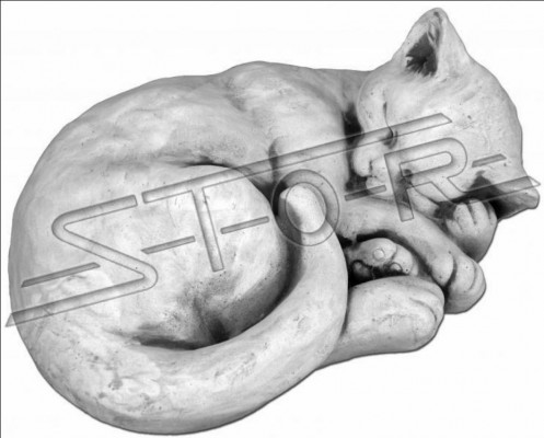 Tuindecoratie Kat terras stenen beelden figuur decoratie standbeeld