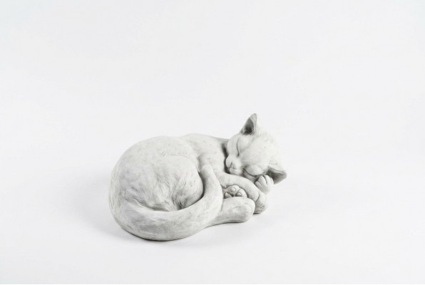 Tuindecoratie Kat terras stenen beelden figuur decoratie standbeeld