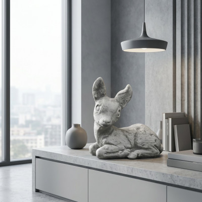 Tuindecoratie Bambi Terras Steen Figuren Beeld Deco Standbeeld