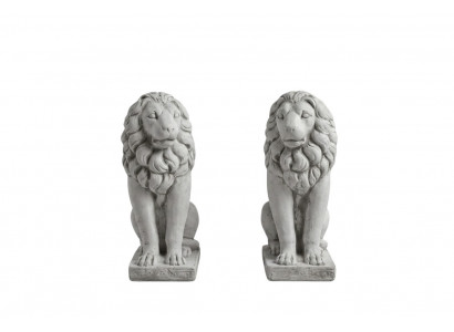 Leeuw tuinbeeld terras decoratieve tuin sculptuur figuren beeldhouwwerk