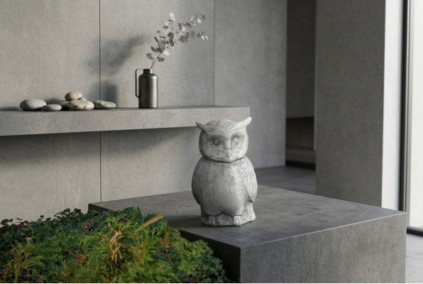 Tuin Natuur Decoratie Uil Terras Steen Figuren Figuur Decoratief Standbeeld