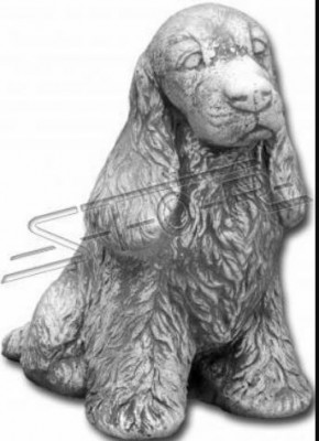 Tuindecoratie Witte Hond Terras Steen Figuur Beelden Decoratief Standbeeld