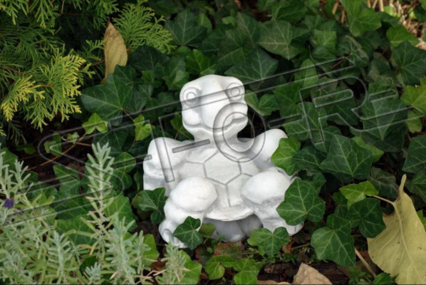 Tuinschildpad decoratiefiguur terras S103100 standbeeld.