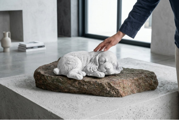 Egyptische kattenstandbeeld Wit Beeld Standbeelden Tuindecoratie Terras