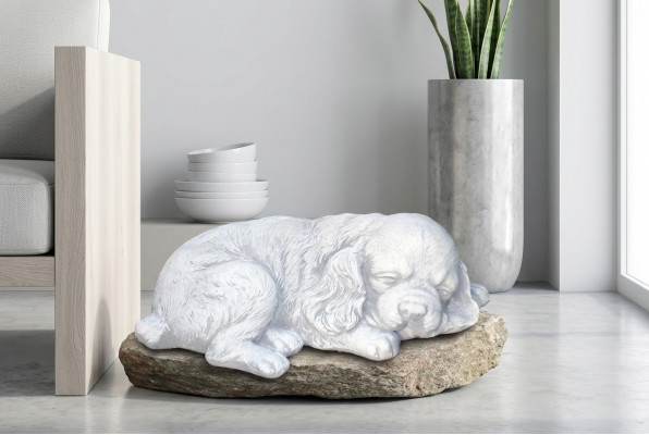 Egyptische kattenstandbeeld Wit Beeld Standbeelden Tuindecoratie Terras