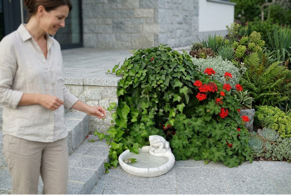 Vogeldrinkplaats Sculptuur Ontwerp Figuur Standbeeld Decoratie Tuinfiguren Standbeelden