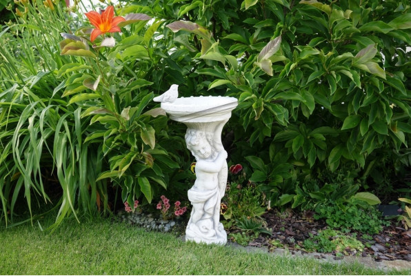Vogeldecor drinkbak sculptuur ontwerp figuur standbeeld tuin beelden beelden
